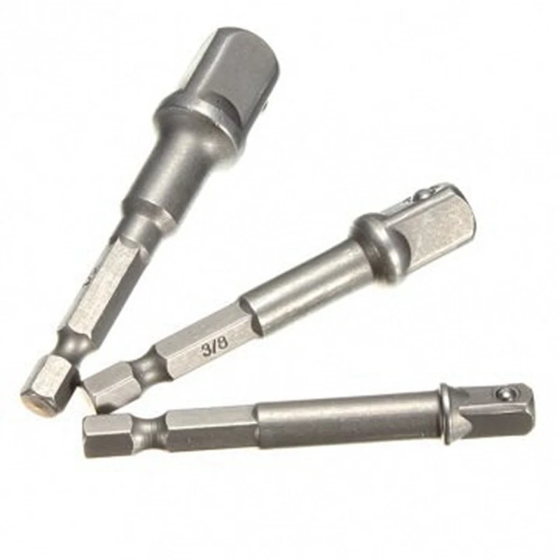 Набор адаптеров из хромированной ванадиевой стали с шестигранным хвостовиком