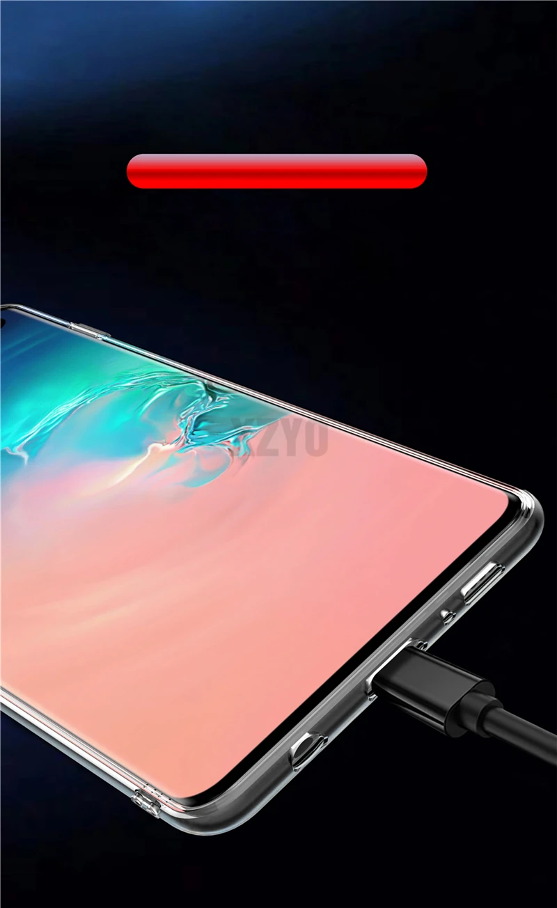 Прозрачный силиконовый чехол для телефона samsung Galaxy S10 Plus S10E E, противоударный чехол-подставка с кольцом для samsung S10 E, чехол