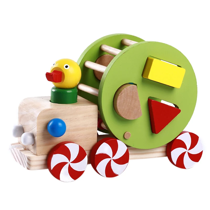 Животные игрушки-трейлеры для детей мудрость утки тяги автомобиля Форма, игрушки для детей, подарки для детей игрушки обучающий пазл Пазлы