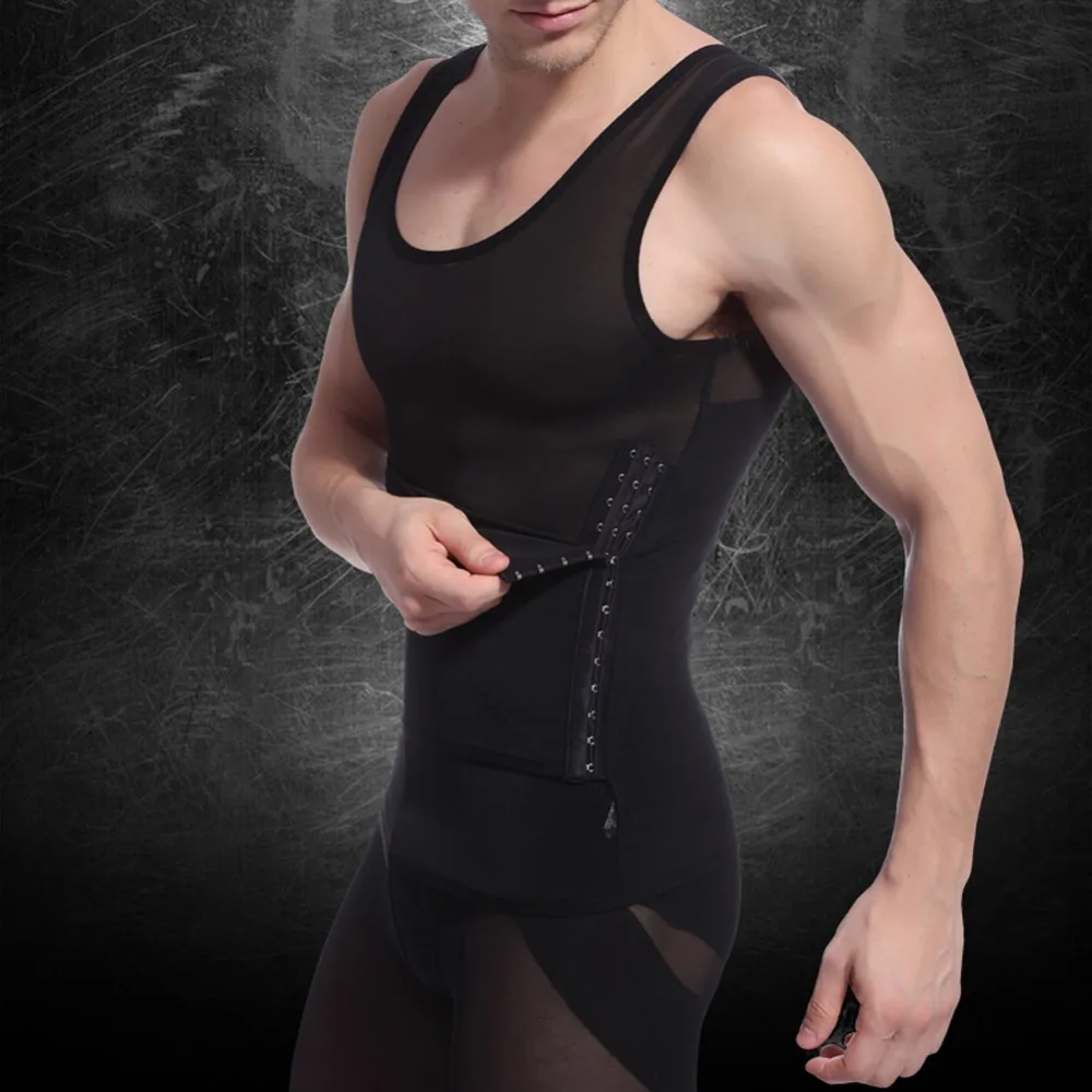 Mens Body Slimming Tummy Waist Belly Corsets Girdle Shapewear Underwear