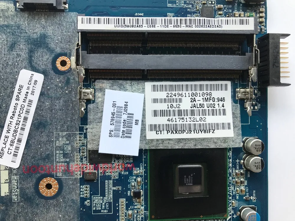 576945 001 стильная материнская плата для HP DV4 ноутбука JAL50 LA 4105P PGA478 DDR3 Чипсет GL40 100%