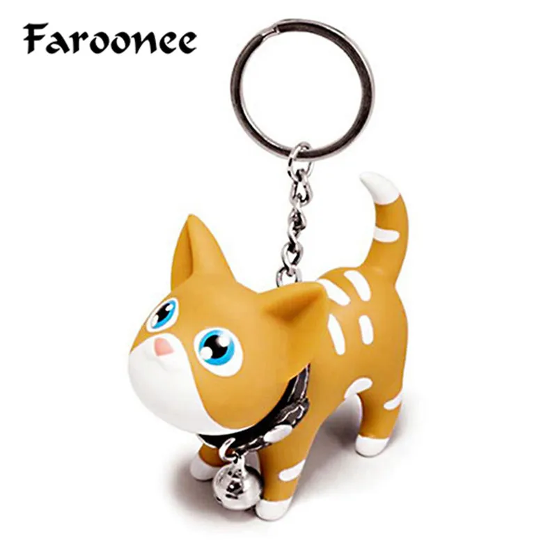 

Cute Cartoon Dolls Kate Cat Keychain Porte Clef Women Key Rings Car Trinket Couple Key Chains Kids Toy Charms Pendant Llaveros