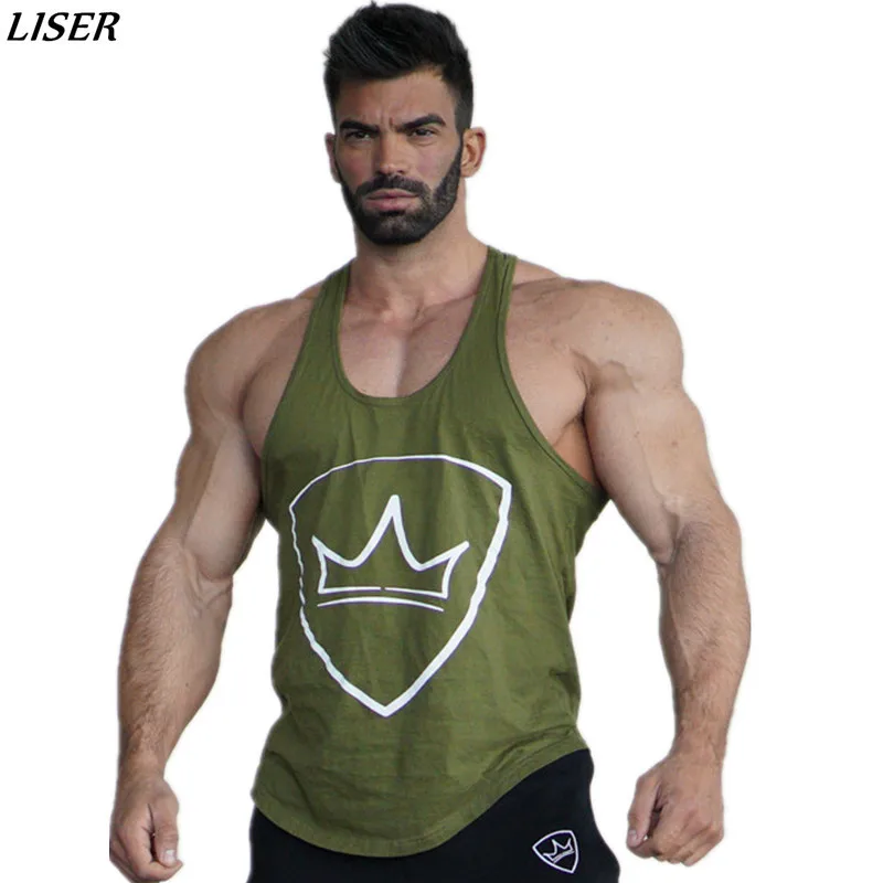 

Brand Gyms Stringer Clothing Bodybuilding Tank Top Men Fitness Singlet Sleeveless Shirt Solid Cotton Muscle Vest Undershirt
