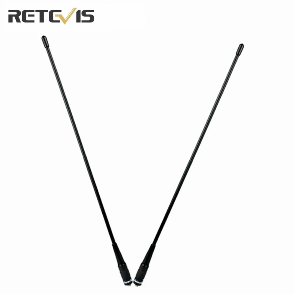 

2X SMA-F Antenna Retevis RHD-771 U/V 15.4'' Dual Band 144/430MHz For Baofeng Retevis H-777 Walkie Talkie Accessories