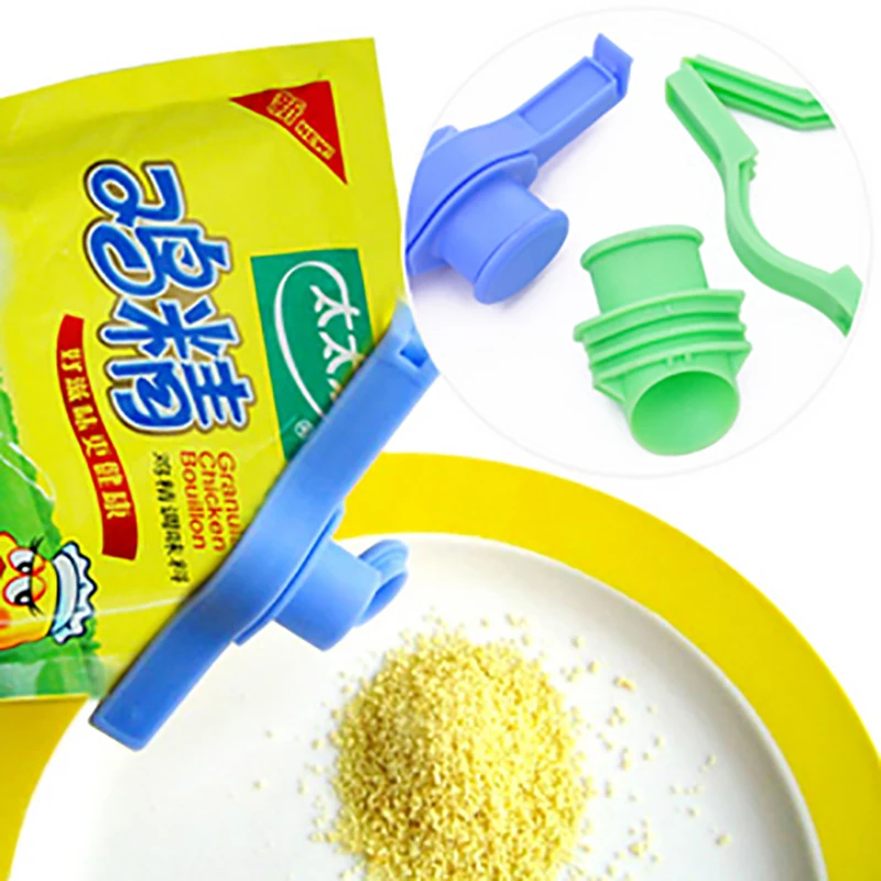 

Creative Reuseable Bag Clip Storage Food Fresh Clips Snack Sealing Kitchen Sealer With A Cap Type Spray Nozzle Kitchen Gadgets