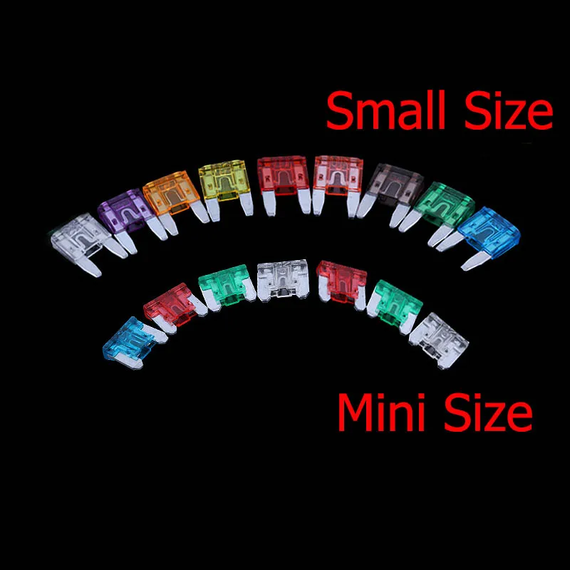 

50pcs/lot Mini/Small Size MINI/MICRO Car Auto Blade Fuse 5A 7.5A 10A 15A 20A 25A 30A 35A 40A