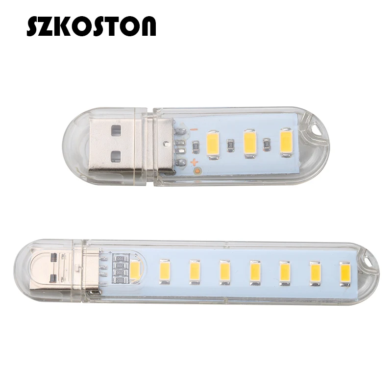 

SZKOSTON Mini Mobile Power USB LED Light Lamp Camping Gadget Lighting Computer Small Night Light For PC Computer Laptop Notebook