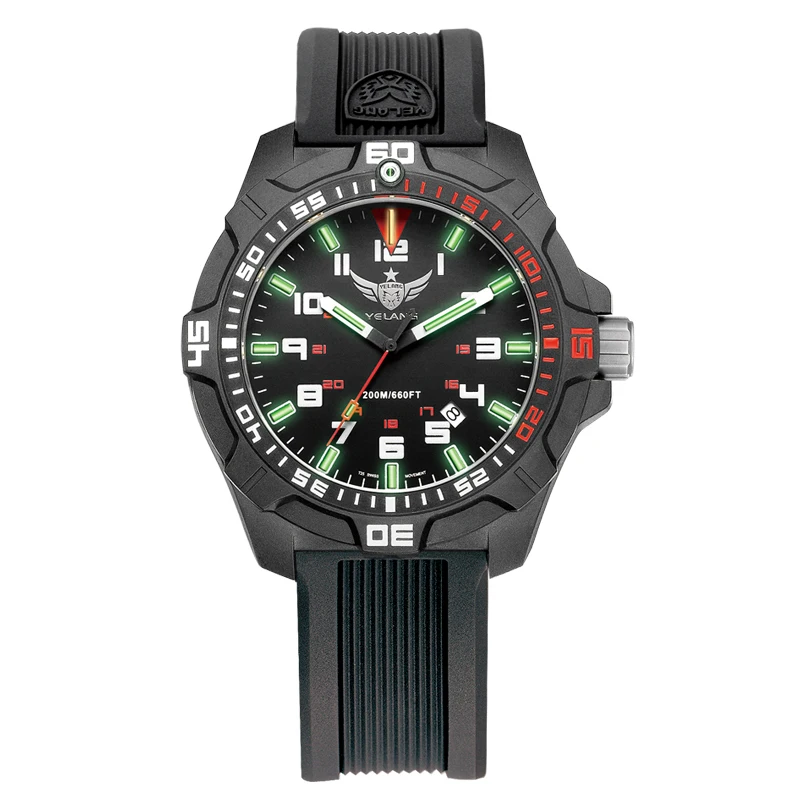 Men military watch for dive sport wristwatch tritium gas tube brand original design wholesale