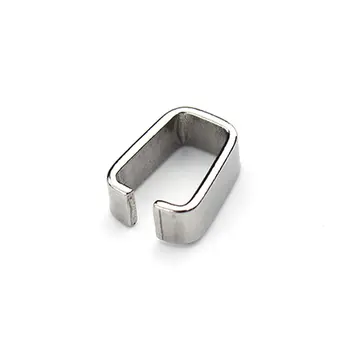 

25pcs/lot 4.5x11mm Silver Stainless Steel Pendant Pinch Bail Connector Clip for Necklaces & Bracelets Jewelry Making F2198