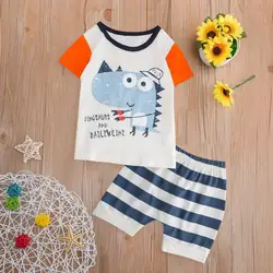 Muqgew для новорожденных комплект одежды для детей для малышей, для маленьких мальчиков комплект одежды из 2 предметов для девочек, короткий
