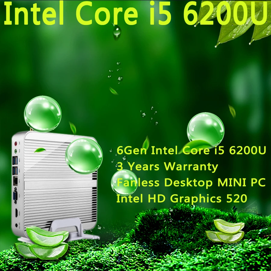 Intel Hd Graphics 5 Htpc Tv Box 3 Years Warranty 6gen Intel Core I5 60u Win10 Mini Pc Fanless Desktop 4k Htpc Free Shipping Core I5 60u Mini Pc Fanlessi5 60u Aliexpress