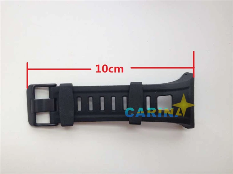Original 22mm Black Silicone Rubber Watch Strap Waterproof Sport Watch Band For Wristwatch Sunroad FR801 FR934 FR935 FR803 FR830