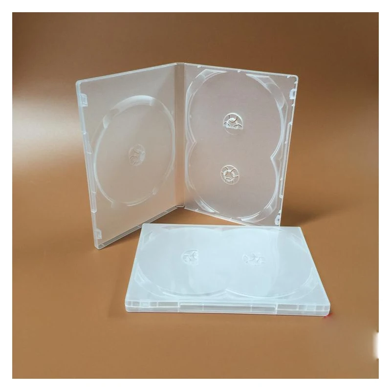 2 шт 3DVD прозрачный мягкий пластиковый чехол 190X135X14 мм удерживайте вставку/3 диска