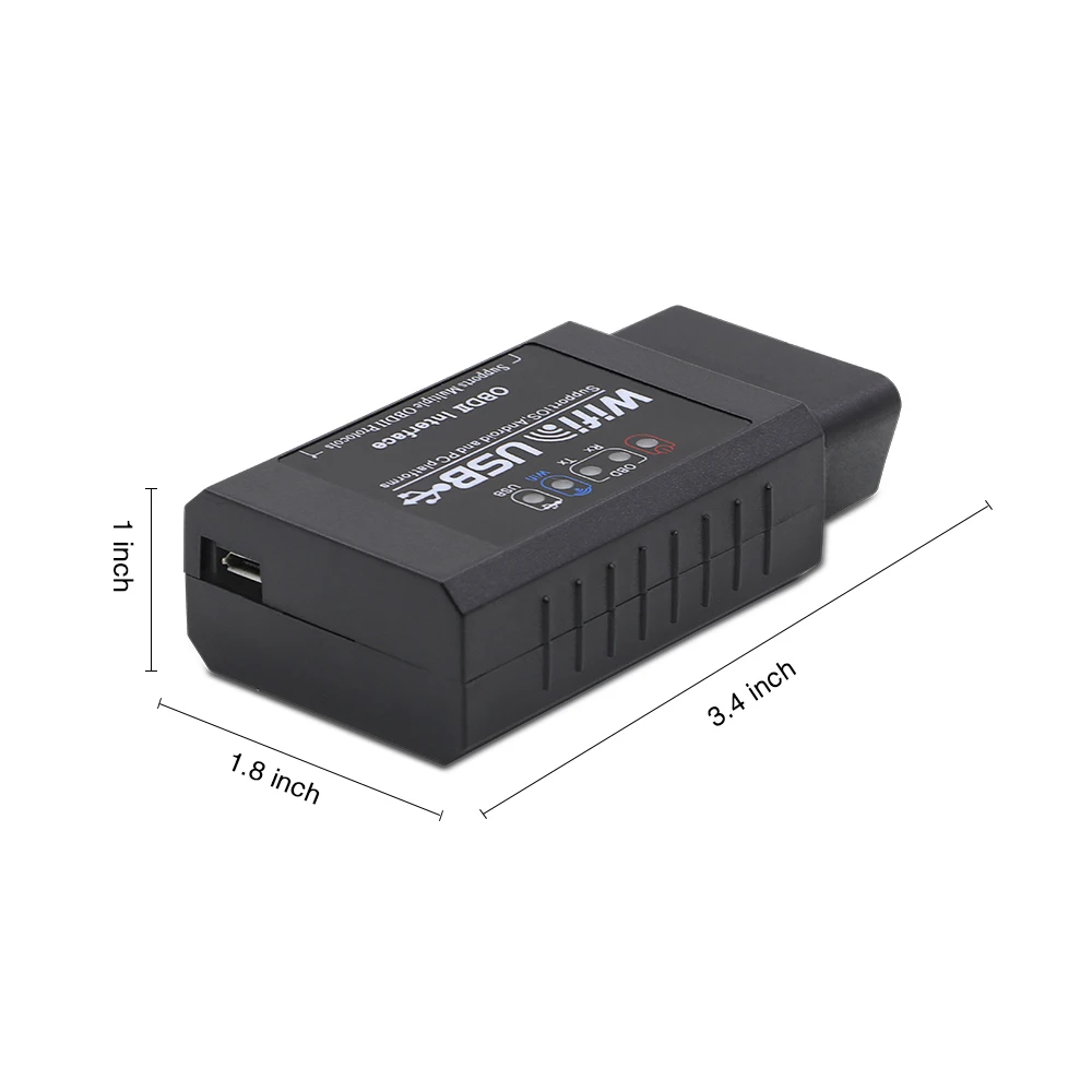 ELM327 Wifi USB сканер реальный V2.1 FTDI RS232+ PIC18F25K80 OBDII Автомобильный диагностический сканер Android/IOS/PC OBD2 все протоколы