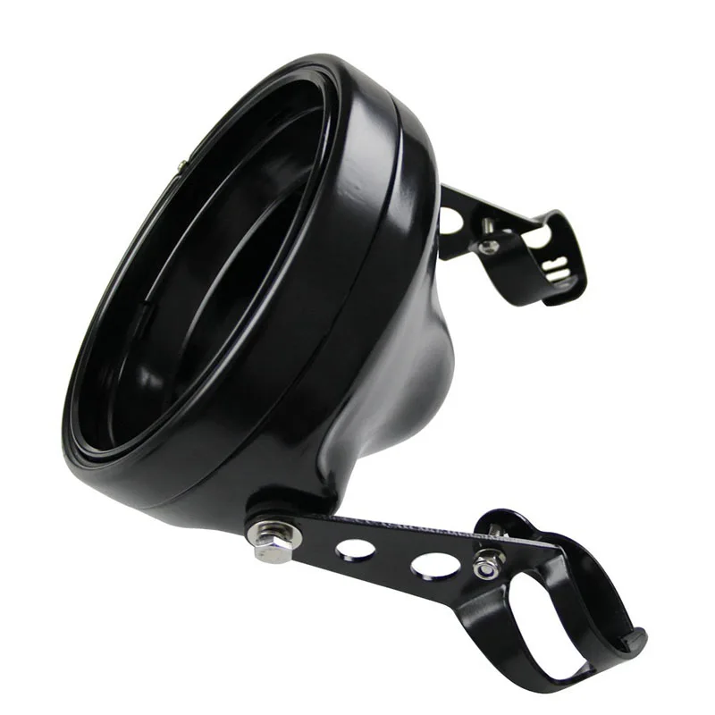 Suporte de Farol de Led para Motocicleta Acessórios para Motocicleta Polegadas com Revestimento Farol de Lâmpada para Harley Anel de 7 Alta - Baixa Luz Led 7 '' 50w h4 30 Home & Garden