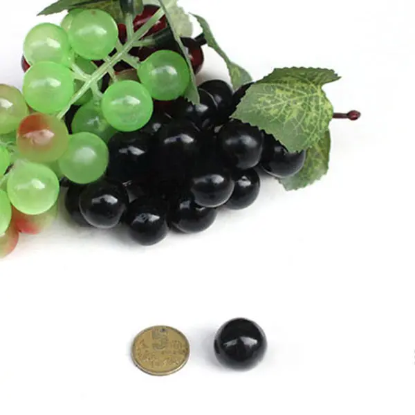 

Bunch Lifelike Artificial Grapes Plastic Fake Decorative Fruit Food Home Decor #3