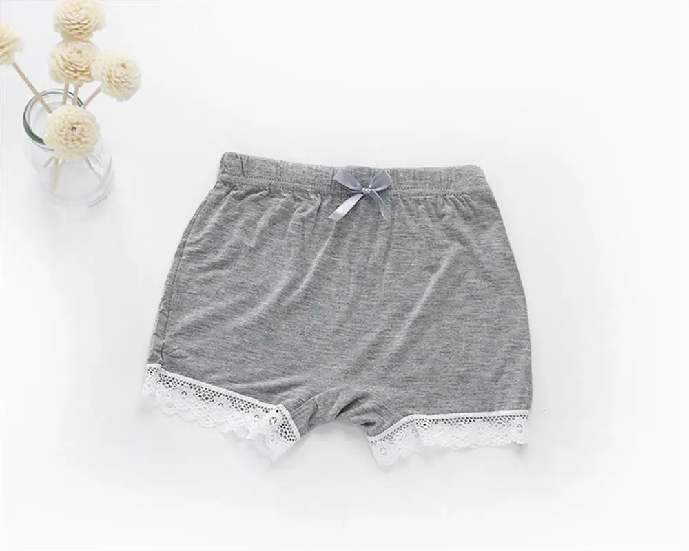 Summer Kids Girl Safety Pants Casual Baby Cotton Underwear Children Short Lace Leggings Girls Elastic Mid Waist Trousers 3-10T (9)