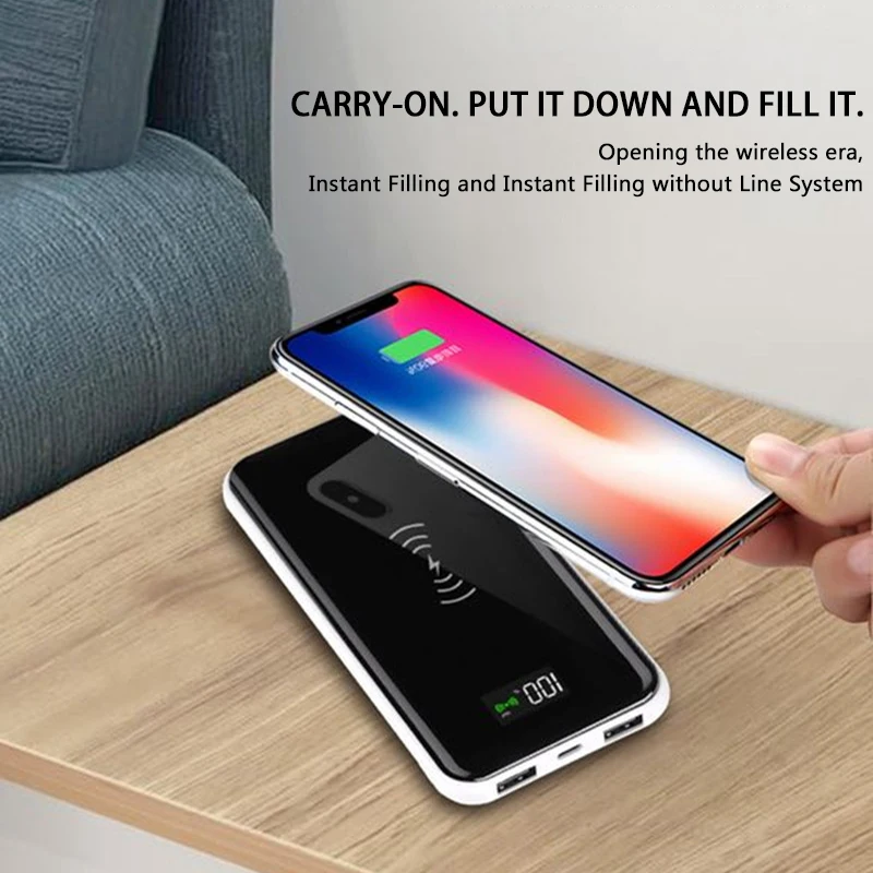 NOHON QI Беспроводное быстрое зарядное устройство с двумя usb портами для iPhone Samsung LG