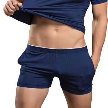 

KWAN.Z male underwear boxer men cuecas sexy breathable mens underwear boxers mid waist loose underpants plus size belts boxers