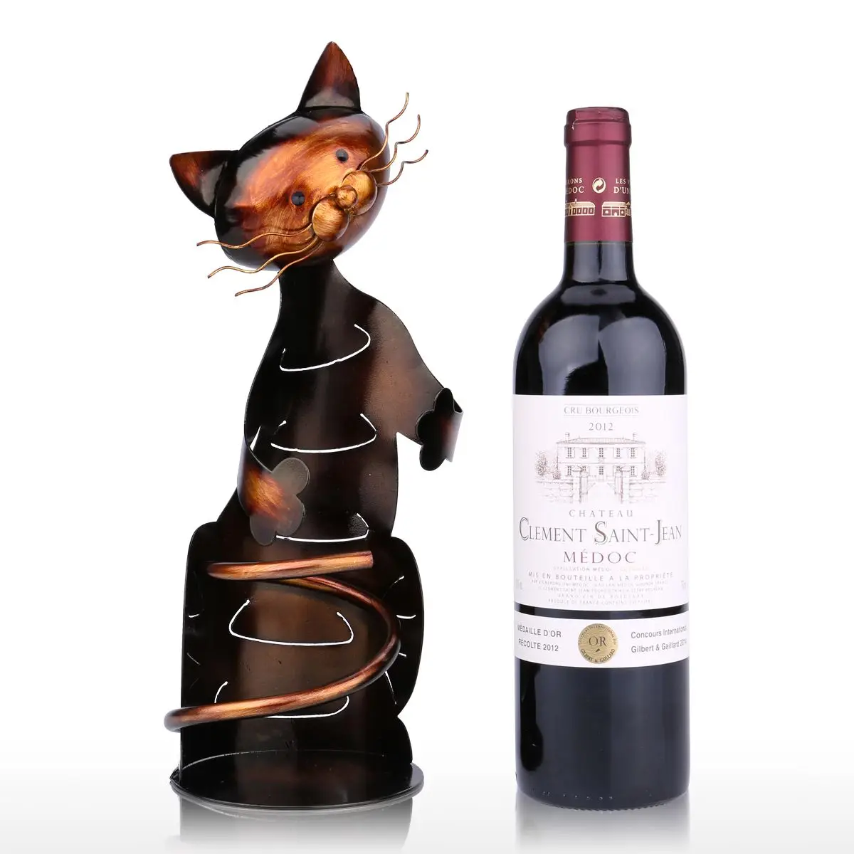 Ceramic Balloon Dog Single Wine Bottle Holder Wine Rack