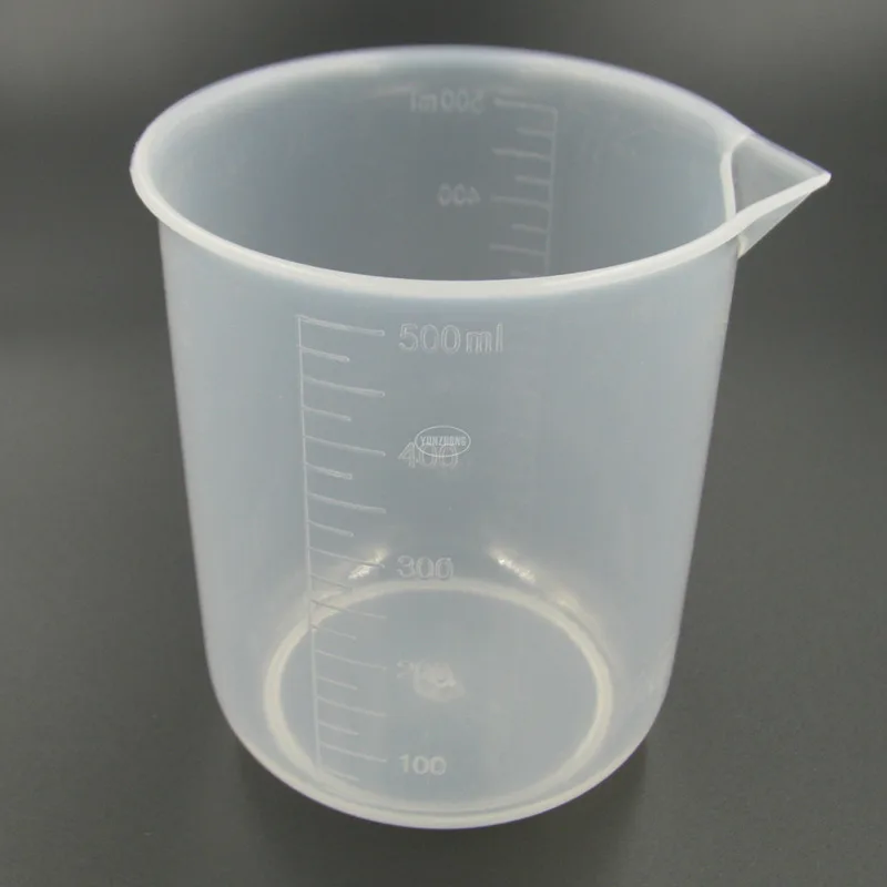 500ML Laboratory Beaker Lab Plastic Beakers Measuring Beaker Plastic