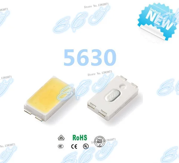 1000 шт. SMD СВЕТОДИОДНЫЙ 5630 0 5 Вт белый теплый SMT ультра яркий светодиодный новый