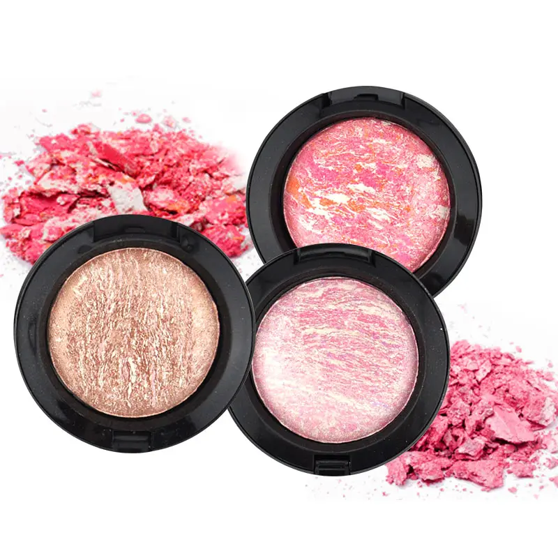 

Red&Black Top Quality Professional Cheek 6 Colors Makeup Baked Blush Bronzer Contour Texture Baked Blush pallete