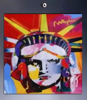 

Hand painted famoous artist Pictures Statue of Liberty pop art On Canvas Oil Painting For Wall Pictures Home Decor Art M-011