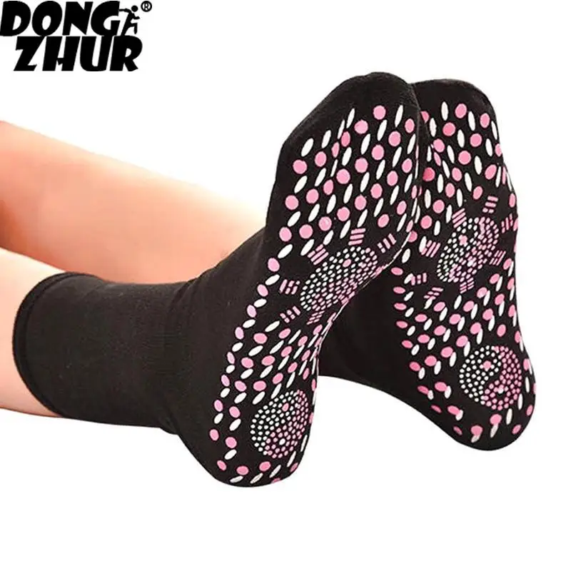 1Pc FIR Tourmaline Self-Heating Therapy Magnetic Socks Tourmaline Pain Relief