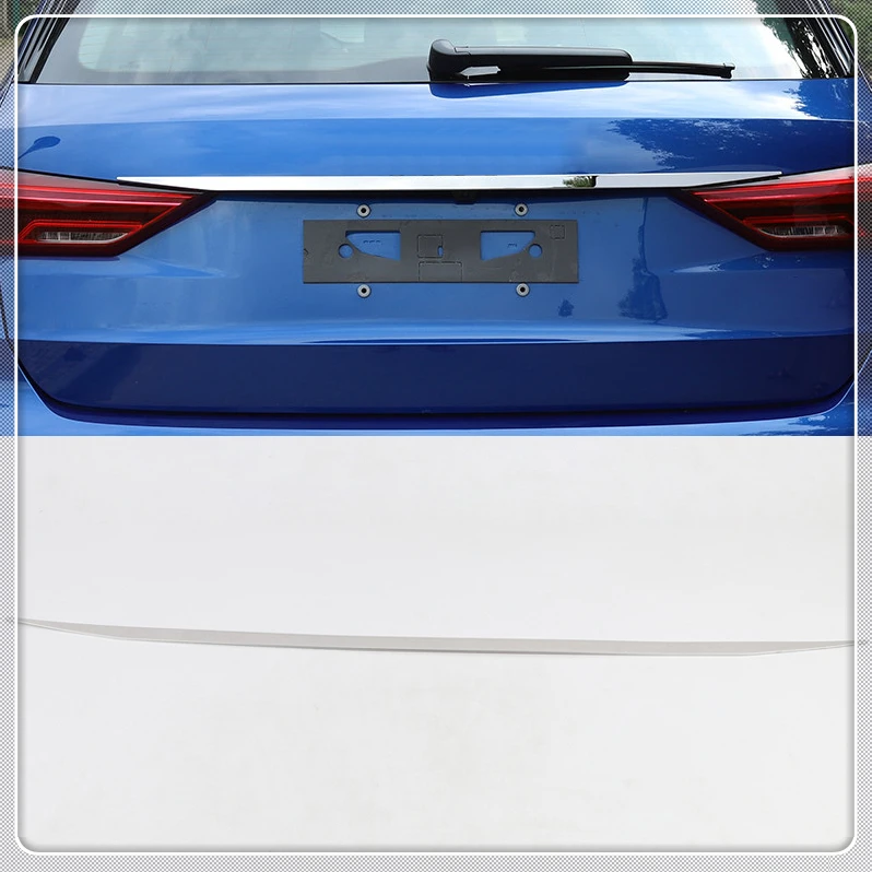 

For Audi Q3 2019 2020 Car Styling Rear Trunk Lid Decorative Cover Trim Stainless Steel Auto Accessories