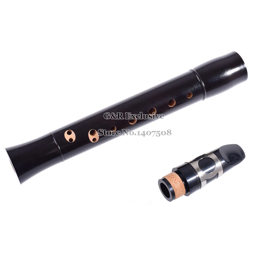 Карманный музыкальный инструмент с клавишей мини флейта черного цвета|clarinet
