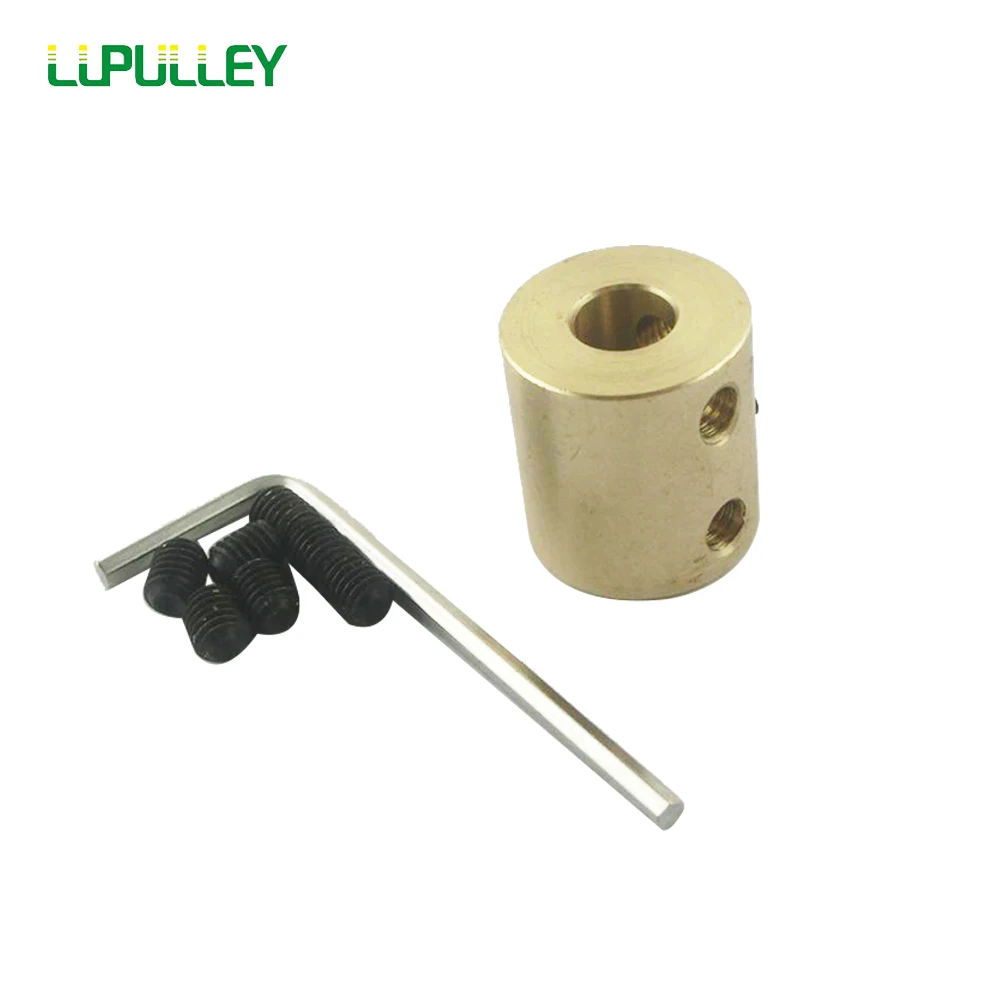 

LUPULLEY 5/6/8/10mm to 10mm Inner Bore Diameter Brass Shaft Motor Rigid Coupling Coupler Width 16mm Length 22mm Hobby Hand Drill