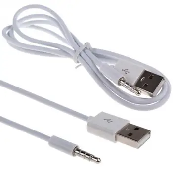 

1m USB Data/Charging Adapter Cable 3.5mm AUX Audio Plug Jack to USB 2.0 Male Charge Cord Adapter Cable