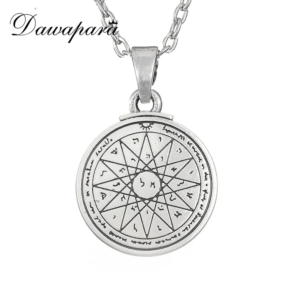 

Dawapara Talisman Of Wisdom Key Of Solomon Pentacle Seal Pendant Kabbalah Necklace Jewlery Accessories