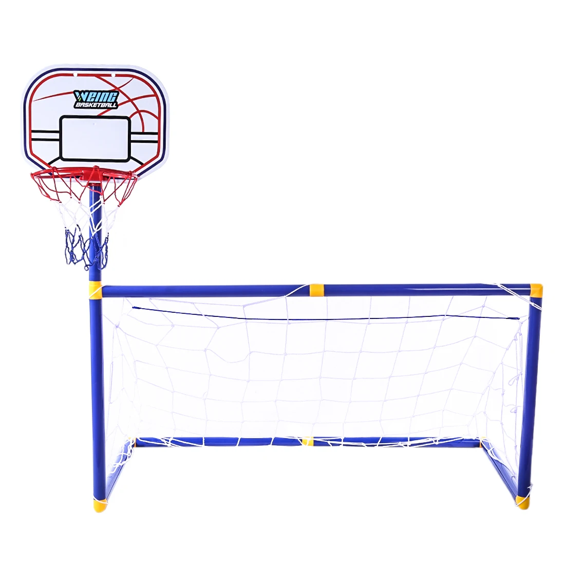 buy  2 In 1 Children Sports Equipment Football Goal Basketball Stands Sports Toys for Kids Children for 