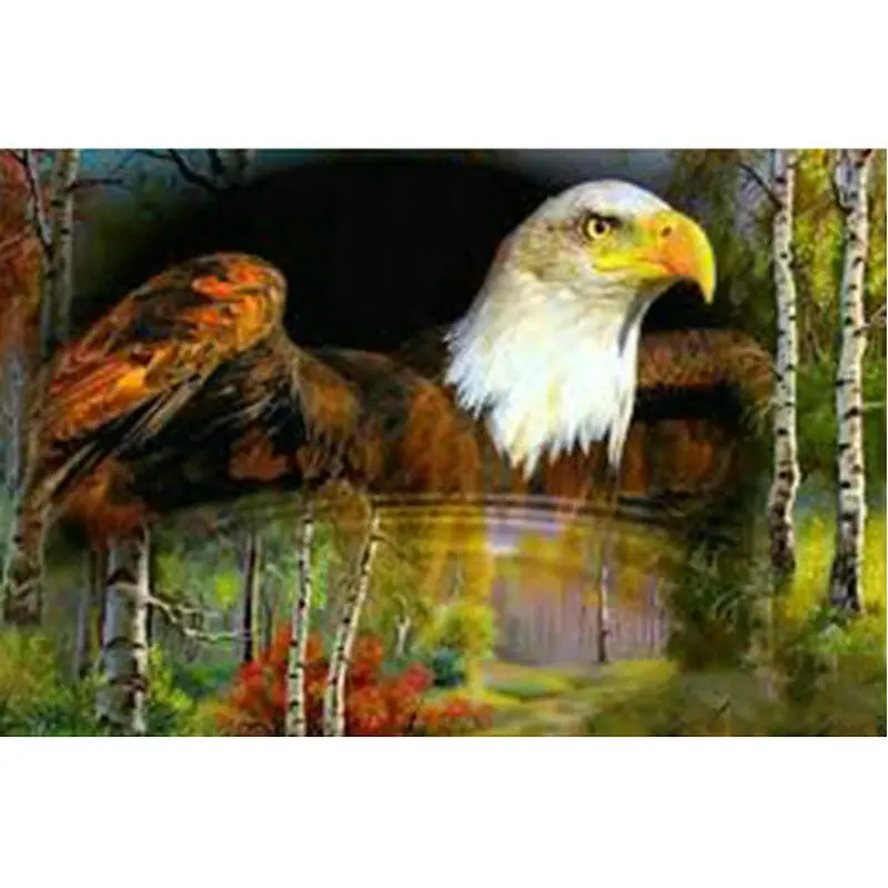 

Diy 5d diamond embroidery Eagle scenery picture square rhinestones full diamond painting cross stitch mosaic pattern needlework