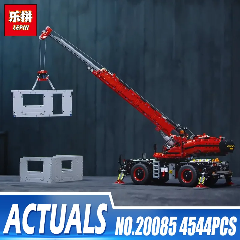 

DHL Lepin 20085 Technic Toys Car Model Legoinglys 42082 Rough Terrain Crane Set Buidling Blocks Bricks Kids Toys Christmas Gifts