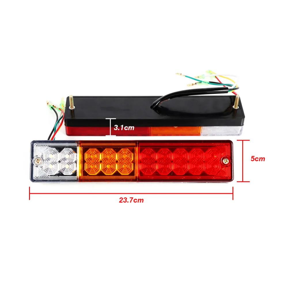 2 шт. прицеп света светодиодный Стоп задний стоп-сигнал Фары заднего хода поворота Индикатор ATV Грузовик Караван aanhanger светодиодный освещения 12 V/24 V