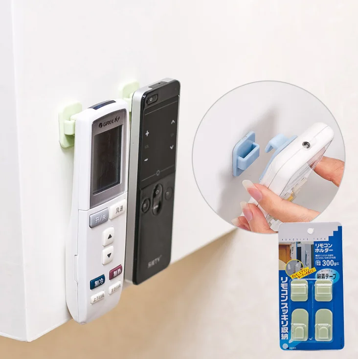 

2 Sets Key Holder Wall Wall Hook Remote Control Keys Container Wall Mounted Coat Hanger Creative Home Accessories Hooks Hangers