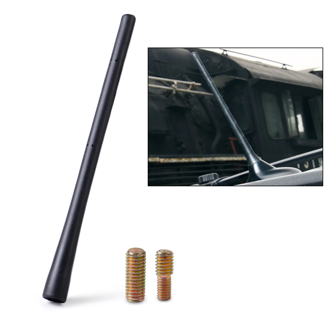 

beler 8" Aerial Antenna Mast Car AM/FM Radio Short Stubby fit for Dodge Journey Avenger Charger Magnum Durango
