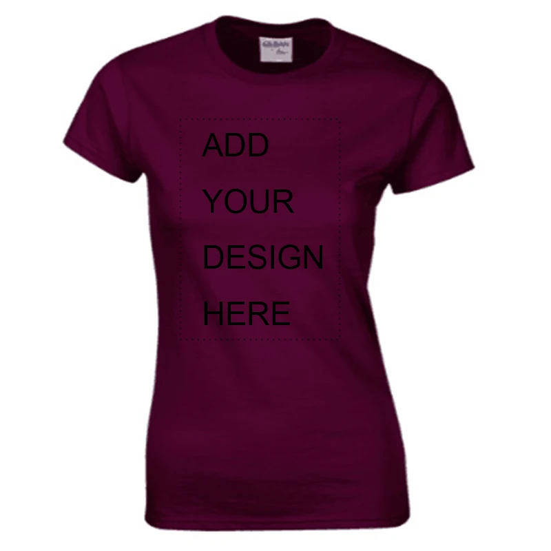 Gildan индивидуальные футболки женские печать свой собственный дизайн высокое качество футболки высылаются в течение 3 дней размера плюс S-XL