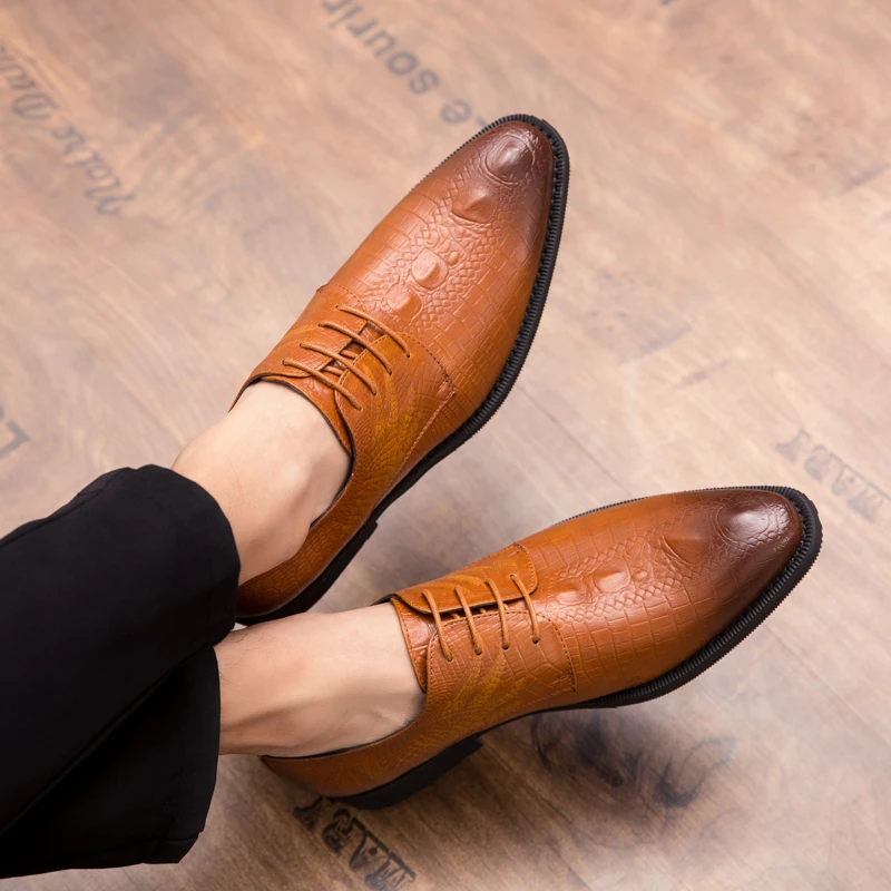 

Misalwa Fashion Dress Shoe Designer Men Luxury Italian Brand Leather Sapato Social Masculino Brown Wedding Party Shoes For Men