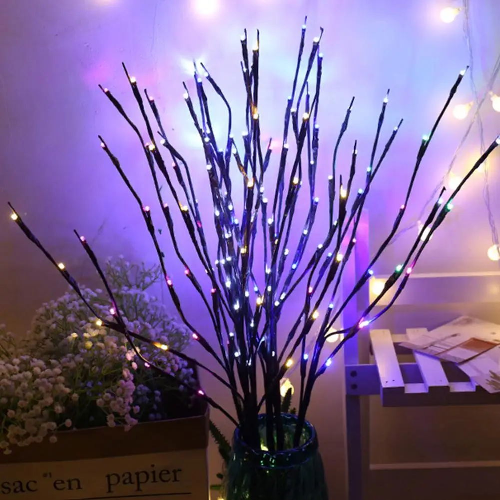 

LED Tree String Light Battery Powered Willow Lighted Branch Home Decoration Set