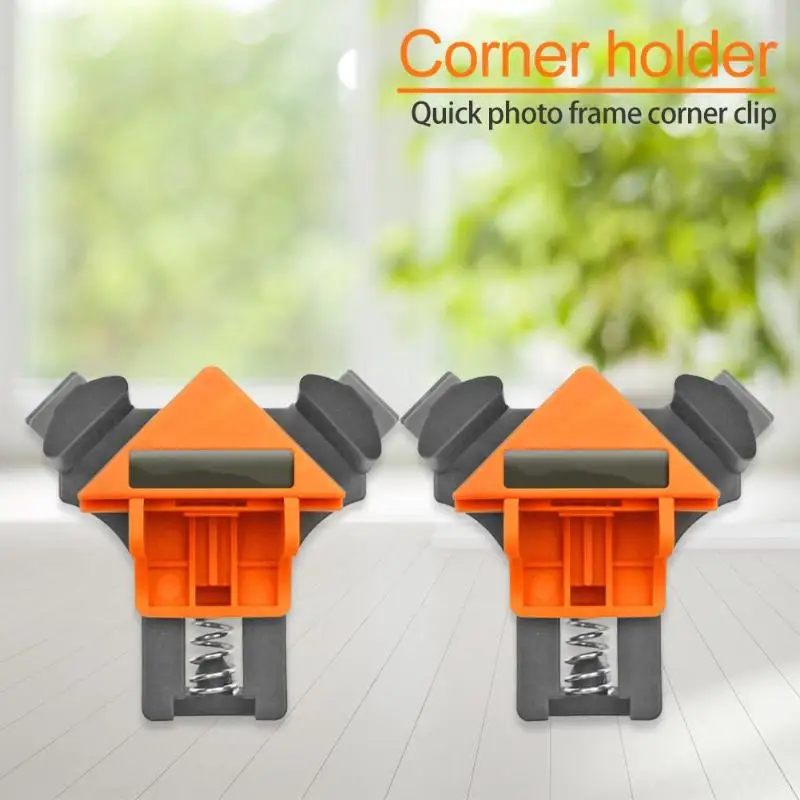 4pcs/set 90 Degree 5-22mm Clamping Right Angle Clamp Clip Quick Picture Frame Woodworking Corner Fixed Clamp dropshipping