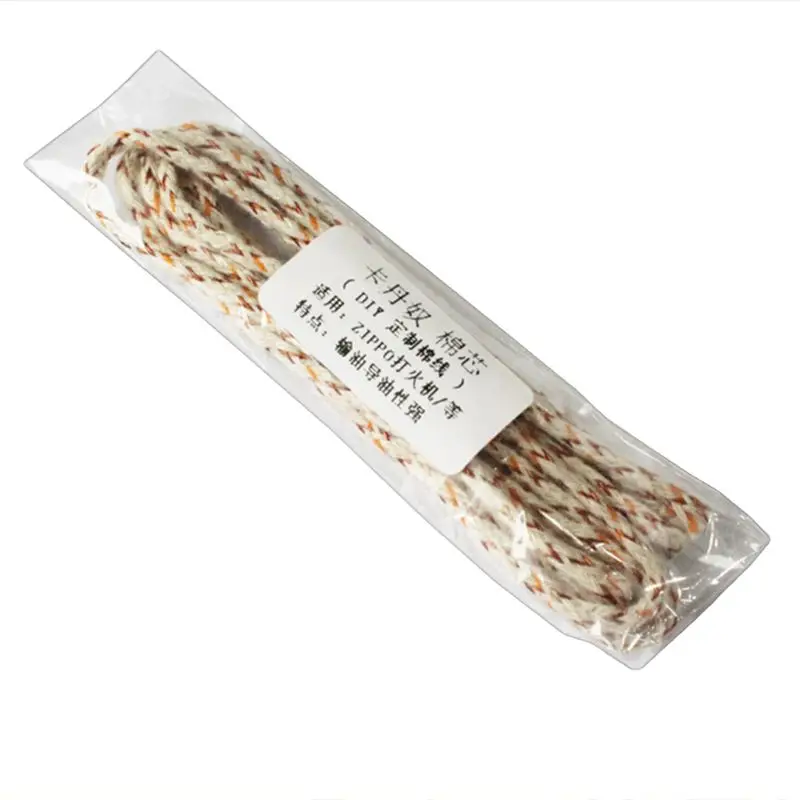 

1m Wire Lighter Cotton Core Wick Thread Kerosene Lamp Accessories Replacement for Gasoline Lighters Fire Starter
