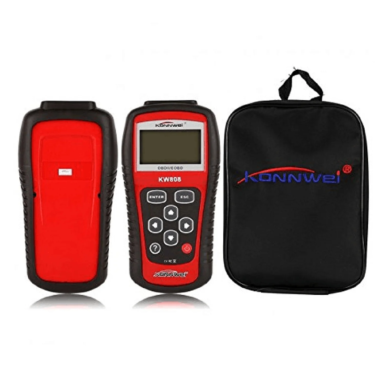 Konnwei Kw808 Obd Автомобильный сканер Obd2 автомобильный диагностический сканер инструмент поддерживает Can J1850 двигатель Fualt код ридер