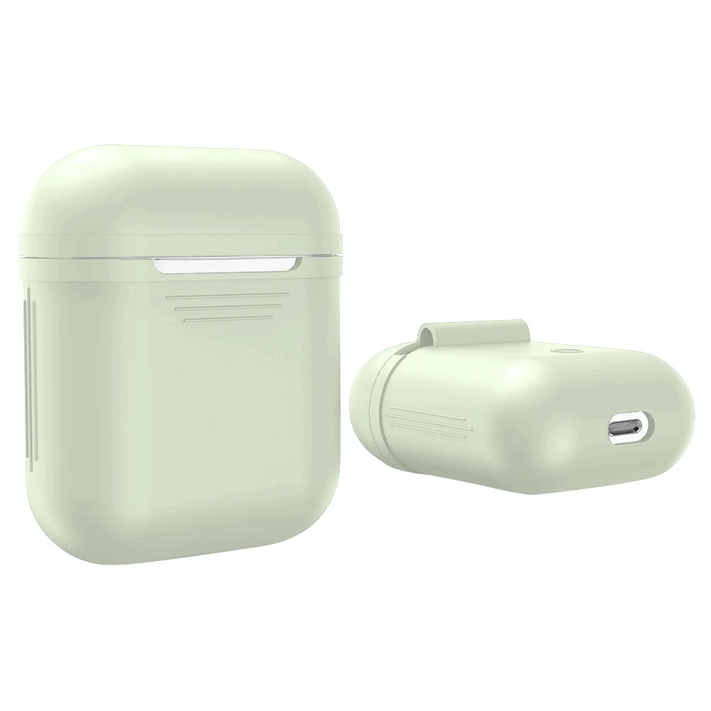 Hot Silicone Protective Carrying Case Glow in the Dark Cover Skin Sleeve Pouch Box for Apple Airpods Wireless Accessories