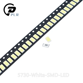 

4000pcs/LOT 5730 0.5W 50-55lm 6500K White Light SMD 5730 LED chip lamps- (3.2~3.4V ) WW 2800-3200K