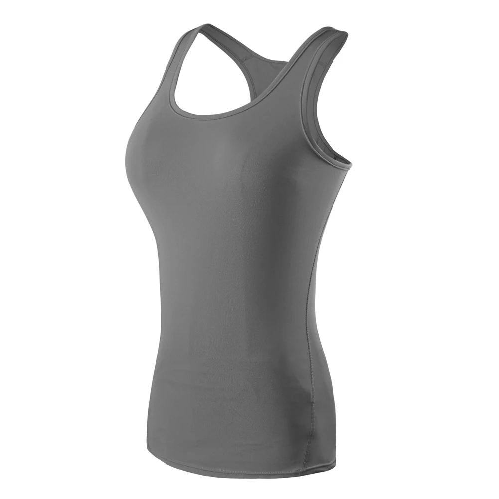 Женский спортивный жилет Быстросохнущий плотный дышащий спортивный топ для йоги и бега и Т8 - Цвет: Серый