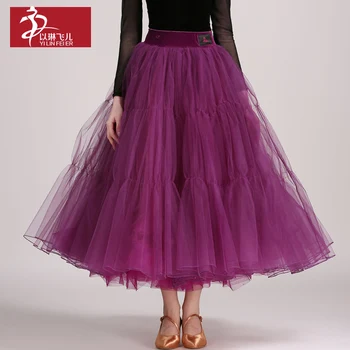 

New design Ballroom Dance skirt Woman Modern Waltz Tango Dress/standard Competition skirt